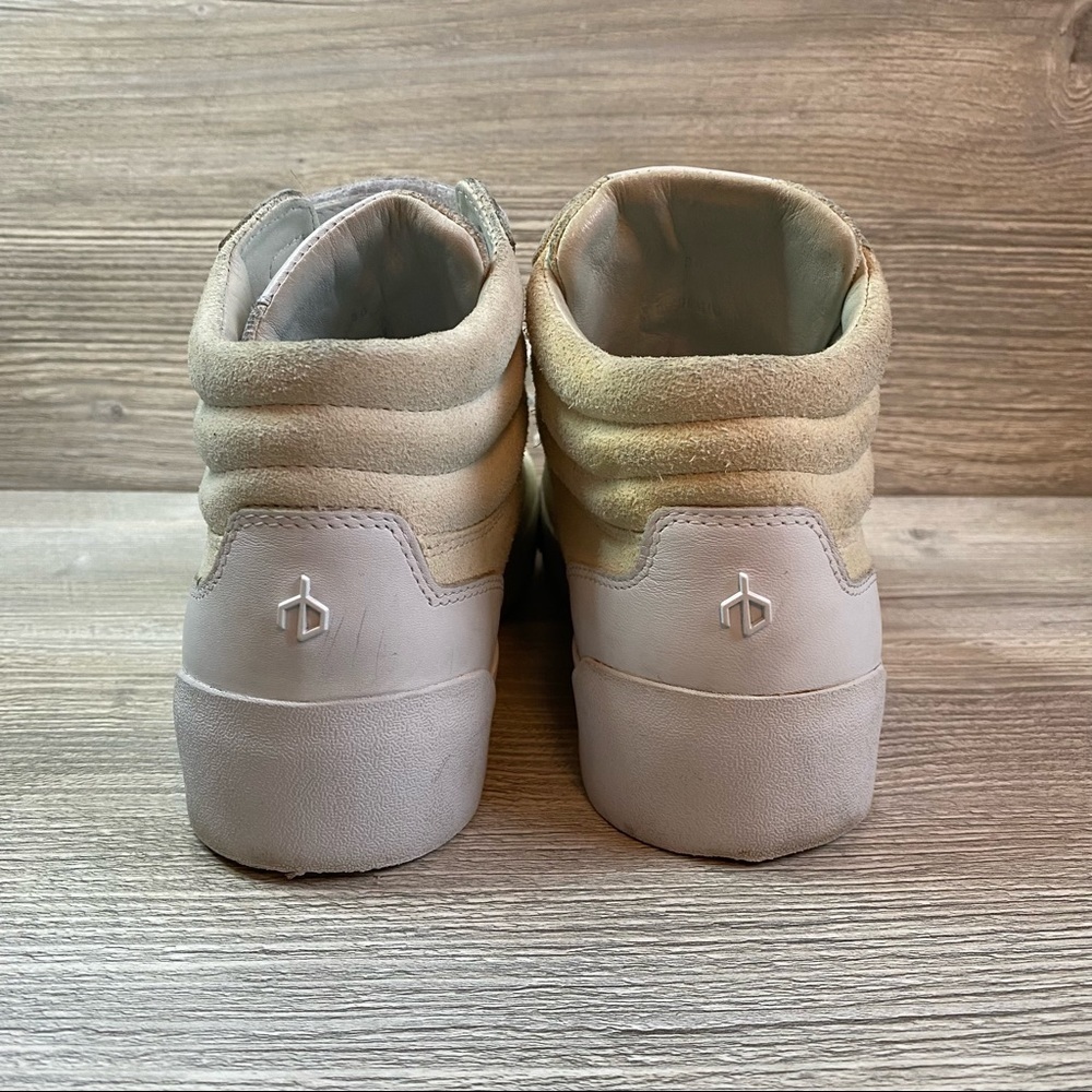 Rag & Bone Nova Cream Suede High Top Sneakers View 6